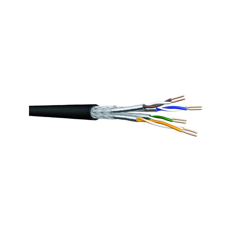 CABLE SFTP CAT7 10G RIGIDO NEGROEXTERIOR