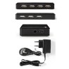 HUB USB 7 PUERTOS 2.0+ALIMENTACION