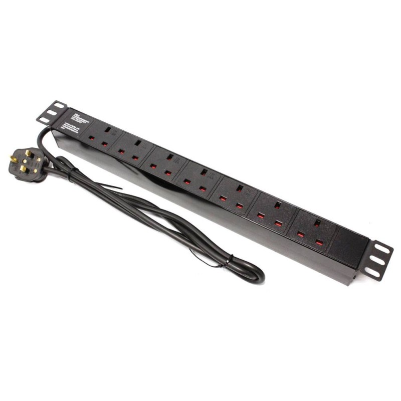 REGLETA 19" 7  TOMAS UK SIN INTERRUPTOR