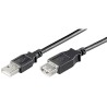 CABLE USB A 2.0 M-H 1,8MTS NEGRO HQ