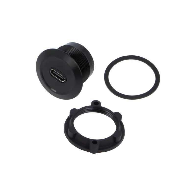 CONECTOR ADAPTADOR USB C H-H PANEL ROSCA