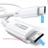 CABLE USB C M-MINI HDMI M 2M 4K NYLON bl