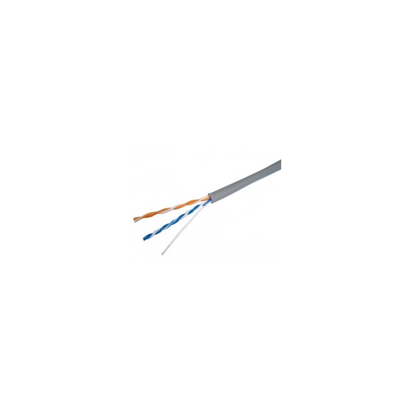 CABLE UTP CAT5E 2 PARES GRIS