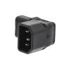 ADAPTADOR C13-C14 CODO 90º NEGRO AB-AR