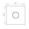 MODULO 45X45 FORMATO Tipo D para XLR