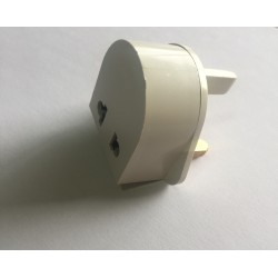 ADAPTADOR DE EUROPA A UK BLANCO SIN TT