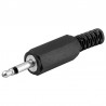 CONECTOR MINIJACK M 3,5mm MONO NEGRO