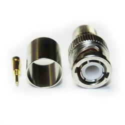 CONECTOR BNC MACHO LMR400/RG8 CRIMP RECT