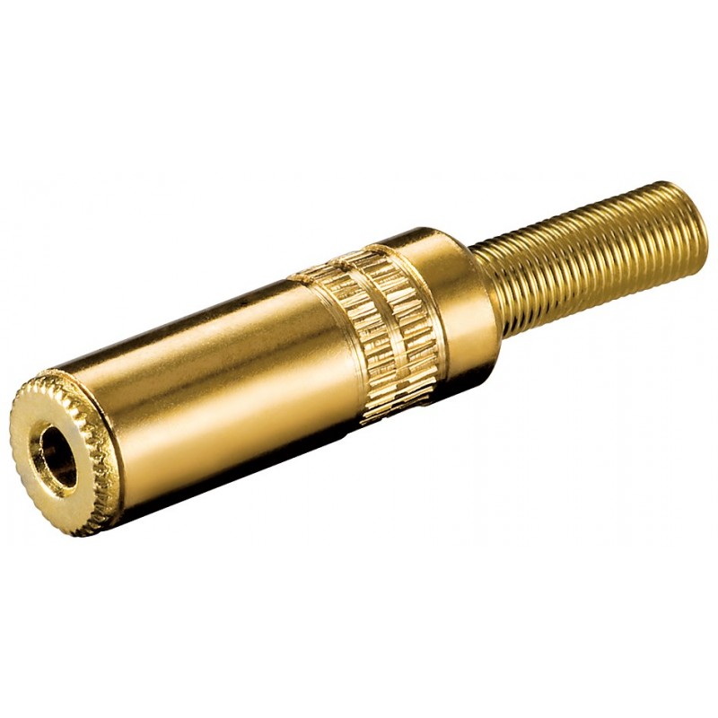 CONECTOR MINIJACK H 3,5mm ST DORADO