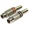 CONECTOR RCA HEMBRA METAL BANDA NEGRA