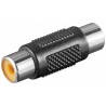 ADAPTADOR RCA HEMBRA-HEMBRA NEGRO