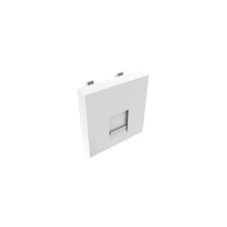 MODULO 45x45 1xRJ45 CON G-POLVO KEY BLAN