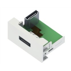 MODULO 45X22,5 CONECTOR HDMI H-H CODO