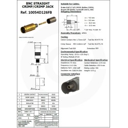 CONECTOR BNC HEMBRA 0.8/3.7 UHD 12G