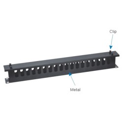PASAHILOS 19" CON TAPA 4 TETONES 1U 6cm