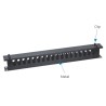 PASAHILOS 19" CON TAPA 4 TETONES 1U 6cm