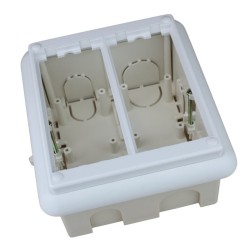 CAJA EMPOTRAR DE MECANISMOS 2 MODULOS