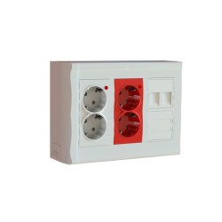 CAJA SUPERFICIE DE MECANISMOS 3 MODULOS