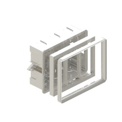 CAJA EMPOTRAR DE MECANISMOS 3 MODULOS