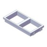 PLACA ADAPTADORA 2 HUECOS DE 45x45