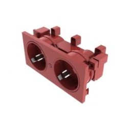 SCHUKO DOBLE ROJO PARA CAJA ACKERMAN