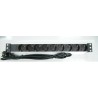 REGLETA 19" 9 TOMAS SCHUKO SIN INT. ALUM