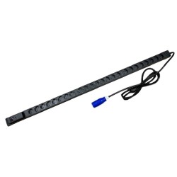 REGLETA 1U 24 SCHUKO+AMPERI+CETAC 16A