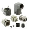 KIT HARTING 3P+T M+H+BASE+CARCASA CODO