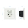BASE SCHUKO CON T.T. EMPOTRAR+2xUSB