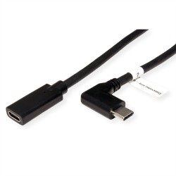 CABLE USB C M-H 2M NEGROcodo V3.2 4K60Hz