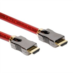 CABLE HDMI M-M 8K 2M ETHERNET ROJO V.2.1