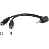 CABLE MINIJACK 4POLOS M-2xMINIJACK H 3 P