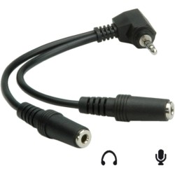 CABLE MINIJACK 4POLOS M-2xMINIJACK H 3 P