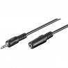 CABLE MINIJACK ST M-H 10MTS NEGRO REDOND
