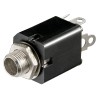 CONECTOR JACK H 6,35mm PANEL MONO NEGRO