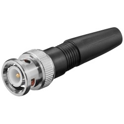 CONECTOR BNC MACHO CAPUCHON INCORPORADO