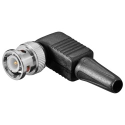 CONECTOR BNC MACHO CODO 90º con CAPUCHON