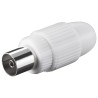 CONECTOR PAL ANTENA H RECTO BLANCO