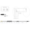 CABLE ESPIRILIZADO JACK 3,5 M 4P rizado