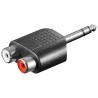 ADAPTADOR JACK M 6,3mm ESTEREO-2xRCA H
