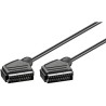 CABLE EUROCONECTOR 21P M-M 3M NEGRO