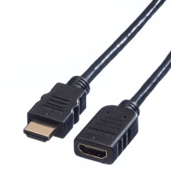 CABLE HDMI M-H 4K 2M NEGRO PROLONGADOR