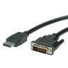 CABLE DISPLAYPORT M-DVI-D M 2M NEGRO