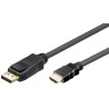 CABLE DISPLAYPORT M-HDMI MACHO 3M