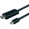 CABLE MINIDP M-HDMI M 1M NEGRO 4K@60Hz