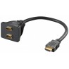 CABLE DUPLICADOR HDMI 1/Mx2/H ORO 10cm
