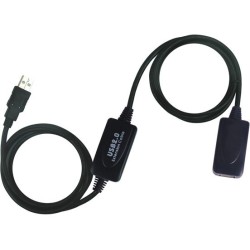 CABLE USB A 2.0 M-H AMPLIFICADO 15M