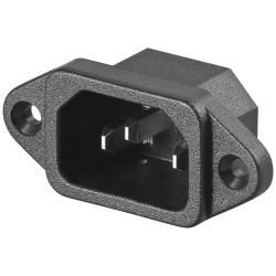 CONECTOR ALIMENTACION C14 MACHO CHASIS