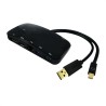 DOCKING USB3.0 MiniDP a DP+HDMI+RJ45+USB