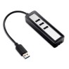 ADAPT USB A 3.0-RJ45 H100/1000 ETHER+HUB